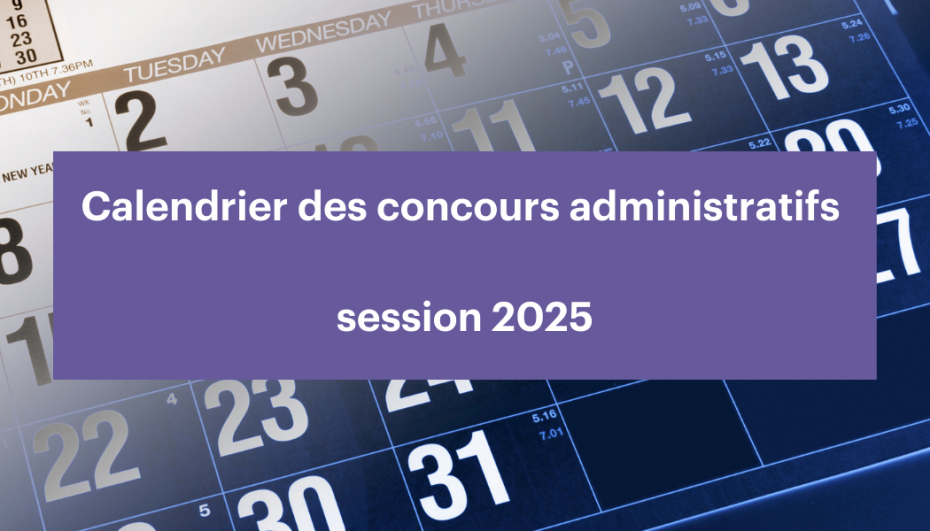 Calendrier des concours de la session 2025 Le CNG