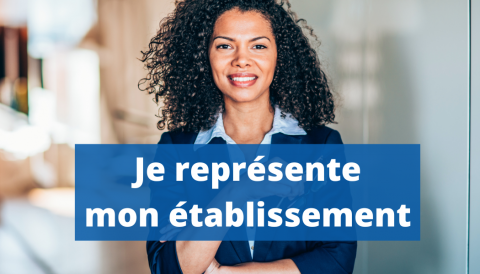 je représente mon établissement